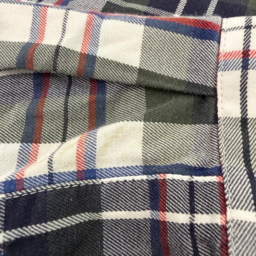 UNTUCKit Mens XL Plaid Button Down Shirt Green Navy White Cotton Long Sleeve - Picture 2 of 8